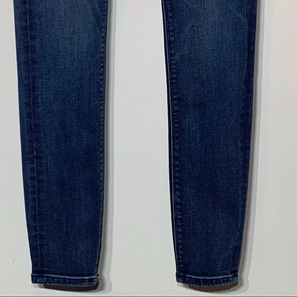 EUC Express‎ Dark Wash Mid Rise Legging Denim Jeans Size 4